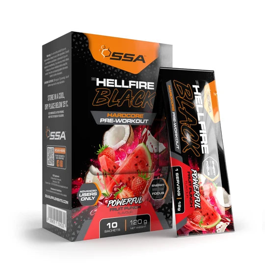 SSA Hellfire Black 10x12g Sachets